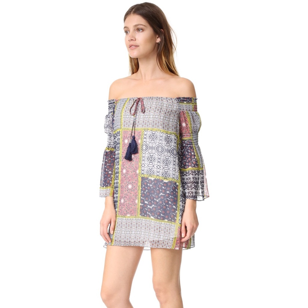 Likely Barrow Patchwork Off Shoulder Mini Dress i… - image 6